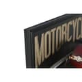 Pikkukuva 2 / 5: Seinäkello Home ESPRIT Musta Punainen Kullattu PVC Metalli Moottoripyörä Vintage 60 x 18 x 120 cm