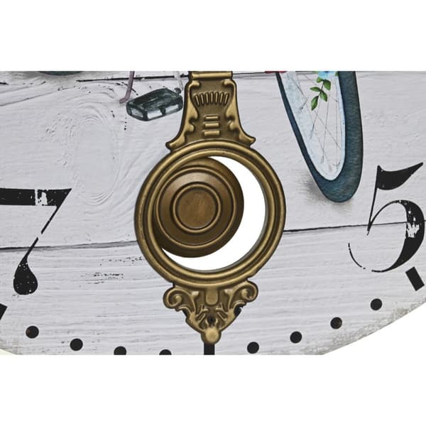 Seinäkello DKD Home Decor Polkupyörä Metalli Monivärinen Puu MDF (2 osaa) (58 x 4 x 58 cm)