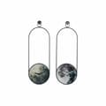 Miniatyrbild 1 av 3: Väggklocka DKD Home Decor Glas Grå Järn (20 x 4.5 x 60 cm) (2 pcs)