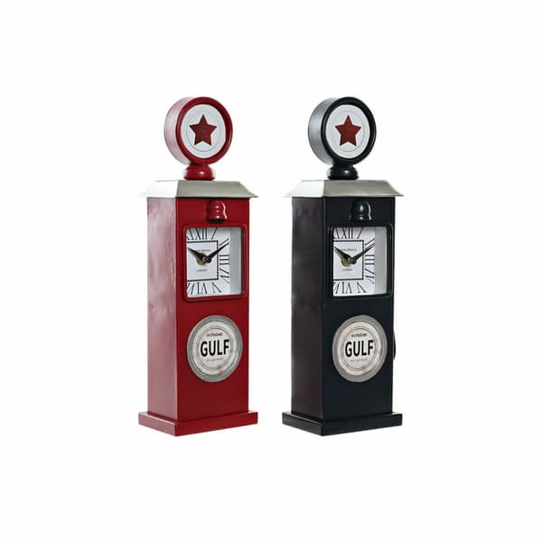 Stalinis laikrodis DKD Home Decor Kristalli Rauta Bensiini (2 pcs) (12 x 8 x 35 cm)