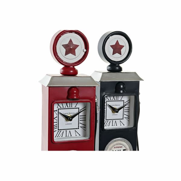 Stalinis laikrodis DKD Home Decor Kristalli Rauta Bensiini (2 pcs) (12 x 8 x 35 cm)