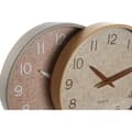 Miniatyrbild 2 av 3: Väggklocka Home ESPRIT Brun Naturell PVC Trä 30 x 4,7 x 30 cm (2 antal)