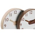 Miniatyrbillede 2 af 3: Vægur Home ESPRIT Brun Natur PVC Træ 30 x 4,7 x 30 cm (2 enheder)