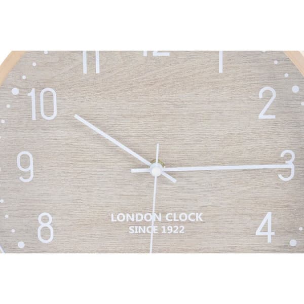 Väggklocka Home ESPRIT Beige Grå PVC 30 x 4 x 30 cm (2 antal)