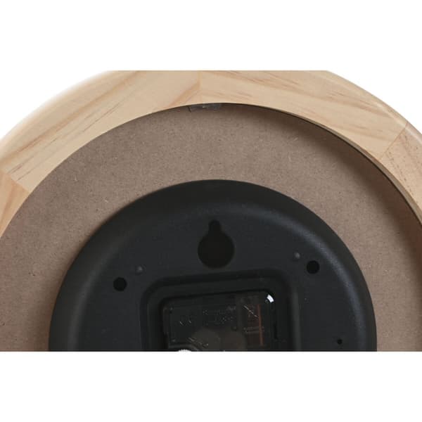 Vægur Home ESPRIT Beige Natur Træ 30 x 5 x 30 cm (2 enheder)