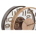 Miniatyrbillede 2 af 3: Vægur Home ESPRIT Brun Natur PVC Træ 30 x 4,7 x 30 cm (2 enheder)