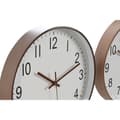 Miniatyrbild 2 av 4: Väggklocka Home ESPRIT Vit Brun Naturell PVC 30 x 4 x 30 cm (2 antal)