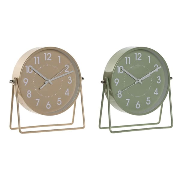 Namizna ura Home ESPRIT Beige (2 enheder)