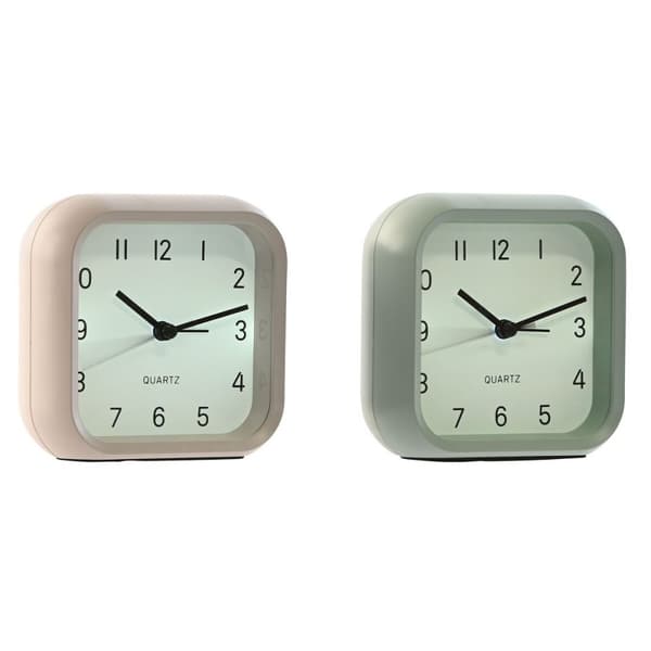 Namizna ura Home ESPRIT Pink Mint (2 enheder)