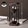 Miniatyrbild 5 av 9: RETRO Glas - Vackert trätimglas 60 minuter XXL 25x10cm svart