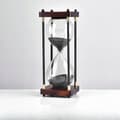 Miniatyrbild 7 av 9: RETRO Glas - Vackert trätimglas 60 minuter XXL 25x10cm svart