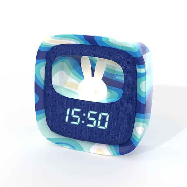 Väckarklocka med Nattlampa Billy Clock Blue Wave