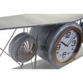 Miniatyrbild 2 av 2: Väggklocka DKD Home Decor Glas Järn Flygplan Trä MDF Mörkgrå (120 x 21 x 33.5 cm)