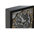 Miniatyrbild 4 av 4: Väggklocka Home ESPRIT Gul Vit Svart Grå Metall Glas Vintage 27,5 x 6,5 x 40,5 cm (2 antal)