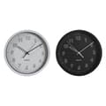 Miniatyrbild 1 av 3: Väggklocka DKD Home Decor Vit Svart PVC 25,4 x 4 x 25,4 cm (2 antal)