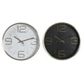 Miniatyrbillede 1 af 3: Vægur DKD Home Decor Hvid Sort Gylden Aluminium Ø 25 cm 25 x 4 x 25 cm (2 enheder)