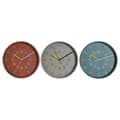 Miniatyrbilde 1 av 3: Veggklokke DKD Home Decor Hvit Turkis Terrakotta PVC Urban 30 x 4,3 x 30 cm (3 enheter)