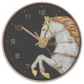 Miniatyrbild 2 av 2: Väggklocka guld och vit Ø29,5 cm oolystyren och glas