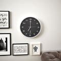 Miniatyrbild 2 av 2: Radiostyrd väggklocka med Quartz-urverk 31 cm svart