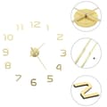 Miniatyrbild 1 av 2: Väggklocka 3D modern design 100 cm XXL guld