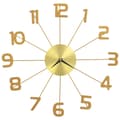 Miniatyrbild 2 av 2: Väggklocka metall 50 cm guld