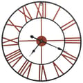 Miniatyrbild 2 av 2: Väggklocka metall 58 cm röd