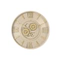Miniatyrbilde 4 av 4: Veggklokke Home ESPRIT Beige Gyllen Krystall Jern 60 x 8 x 60 cm