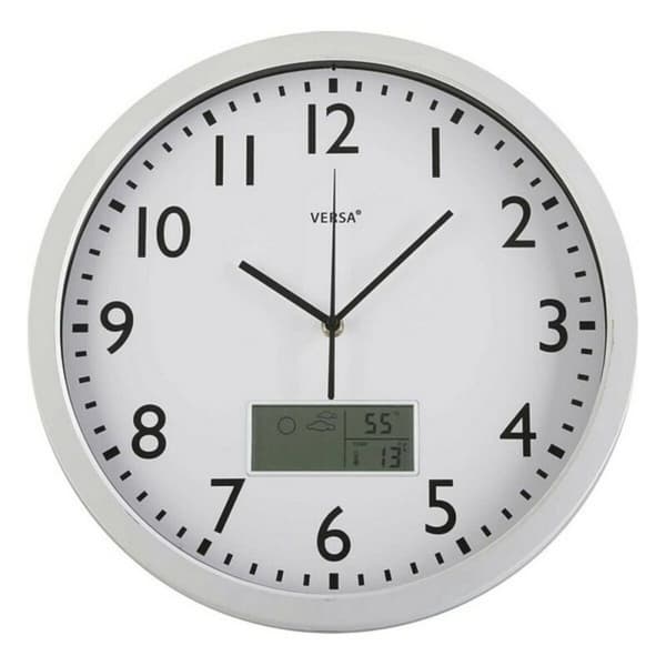 Vægur Versa 18560239 Hvid Plastik Minimalistisk 4 x 35 x 35 cm