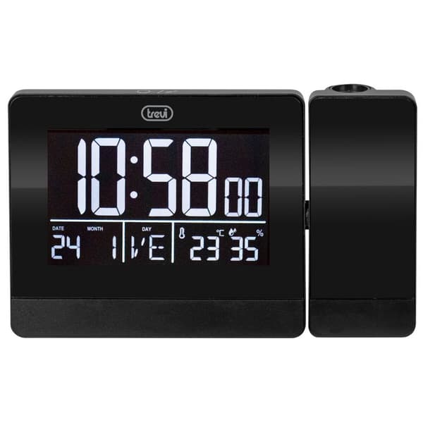 Namizna ura Trevi 0088400 Sort (1 enheder)