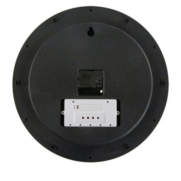 Väggklocka Versa Svart Plast Minimalistisk 4 x 35 x 35 cm