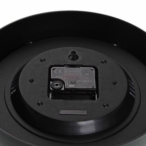 Veggklokke Versa Hvit Svart Plast