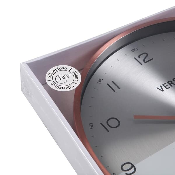 Väggklocka Versa Metall