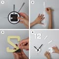 Miniatyrbillede 4 af 4: Vægur Versa Hvid Plastik
