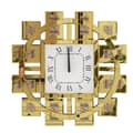 Miniatyrbild 1 av 2: Dekorativ Väggklocka, Tyst Kvartsrörelse, Modern Konstdesign,Guld, 24 tum