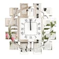 Miniatyrbild 1 av 2: Dekorativ Väggklocka, Tyst Kvartsrörelse, Modern Konstdesign,Silver, 24 tum