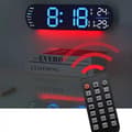 Miniatyrbillede 3 af 7: OBOSOE LED digitalt vægur – med temperatur, dato