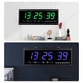 Miniatyrbild 4 av 4: Modern väggklocka, LED-display, tyst drift