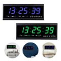 Miniatyrbild 1 av 4: Modern väggklocka, LED-display, tyst drift