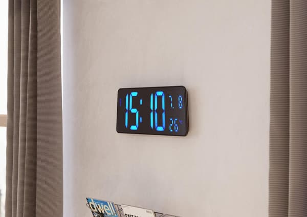 Väggur ALBA Hordgtl Ø38cm blå/svart