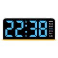 Miniatyrbillede 1 af 10: LED-ur Digitalt vækkeur Stort display Dato Temperatur vækkeur - Hvidt / Blå lys