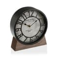 Miniatyrbillede 1 af 3: Namizna ura Versa Sort Træ MDF (20 x 20 x 6 cm) (Ø 20 cm)