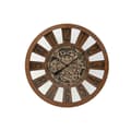 Miniatyrbillede 1 af 4: Vægur Home ESPRIT Natur Træ Metal 80 x 9,5 x 80 cm