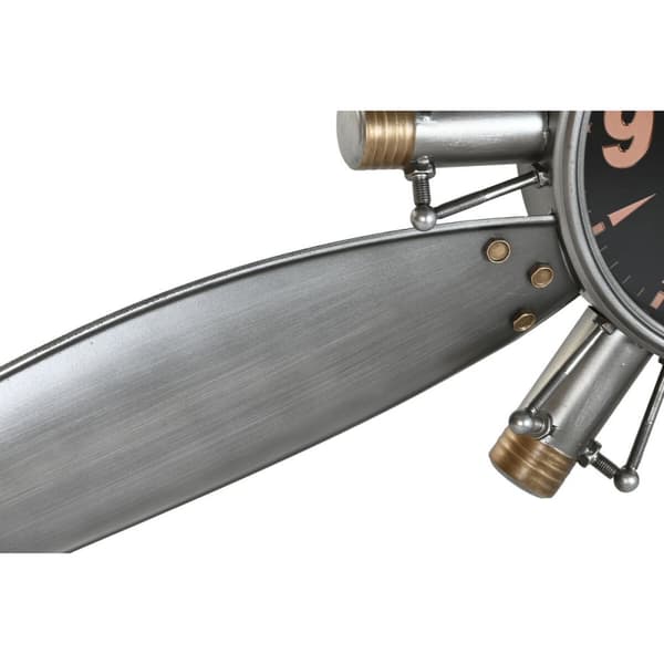 Vægur Home ESPRIT Gylden Sølvfarvet Metal Skruelinje Vintage 121 x 7 x 106 cm