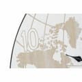 Pikkukuva 3 / 3: Seinäkello DKD Home Decor Musta Beige Metalli MDF Maailmankartta (58 x 8 x 58 cm)