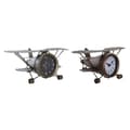 Miniatyrbillede 1 af 4: Namizna ura DKD Home Decor 35 x 21 x 14 cm Fly Krystal Aluminium Jern (2 enheder)