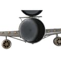 Miniatyrbillede 4 af 5: Vægur Home ESPRIT Gylden Sølvfarvet Metal Fly Vintage 143 x 20 x 46 cm