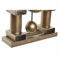 Miniatyrbillede 3 af 3: Namizna ura DKD Home Decor 25 x 8 x 31 cm Krystal Sort Gylden Jern Traditionel