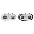 Miniatyrbillede 1 af 3: Vækkeur DKD Home Decor 20 x 6 x 9,5 cm Sort Hvid PVC (2 enheder)