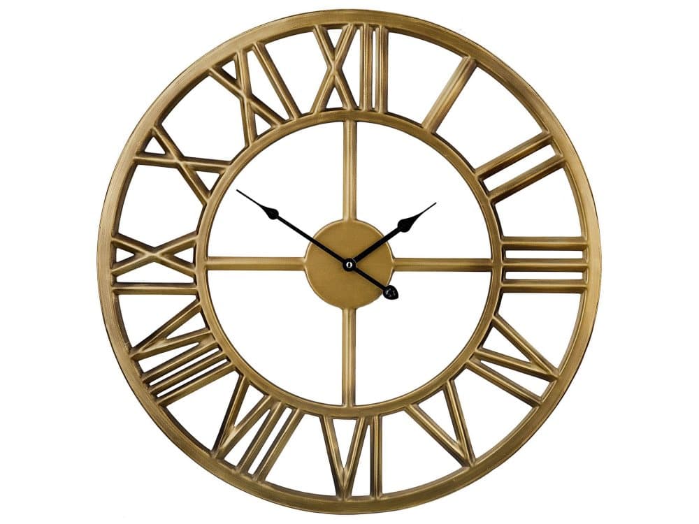 Väggklocka vintage guld NOTTWIL