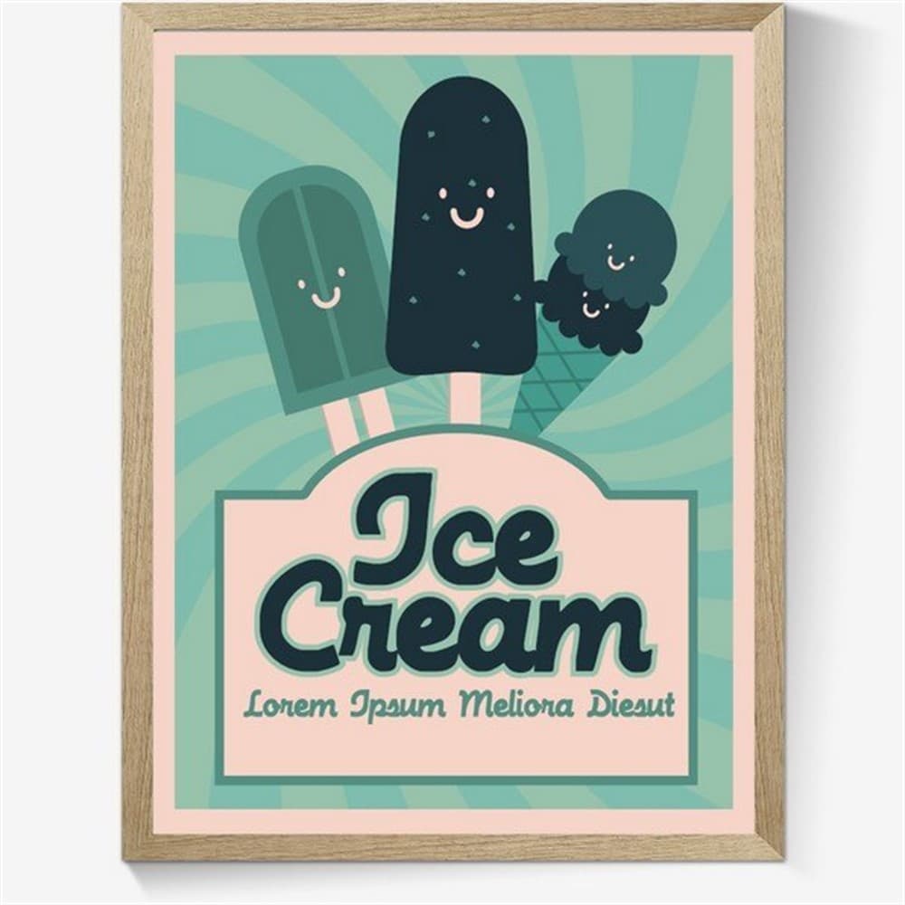 Plakat - Creamy ice